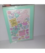 SUPER RARE 1983 Sandylion Activity Vintage Stickers GREETING CARD Dress ... - £51.43 GBP