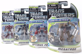 Transformers DOTM CYBERVERSE Megatron Optimus Prime Ironhide Powerglide lot 4 - £95.99 GBP