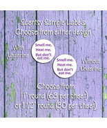 SCENTSY Sample LABELS, Smell me, Heat me, Don&#39;t eat me - £2.55 GBP