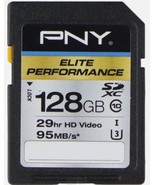 PNY 128GB Elite Performance SDXC Flash Memory Card - Class 10 USH-I U3 (... - $15.57 CAD