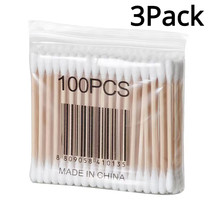 3 Pack Double Ended Cotton Swabs Household Makeup Removal Ear Digging  - £6.97 GBP