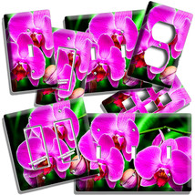 Vibrant Wild Pink Orchid Flower Light Switch Outlet Wall Plate Floral Room Decor - £12.79 GBP+