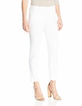 NEW NWT Ellen Tracy Women&#39;s Petite Size Welt Pocket Slim Pant White 10P ... - $49.49