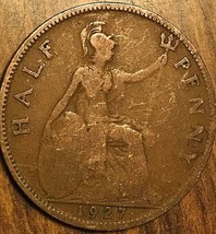 1927 Uk Great Britain Half Penny - £1.36 GBP