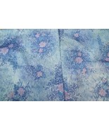 Sewing Challis Fabric Purple Blue &amp; Pink Floral Blouse Skirt Material 76x54 - $236.72 MXN