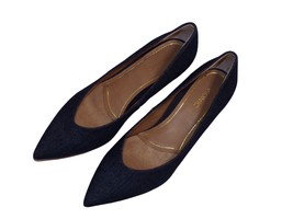 Vionic Womens JOSIE  Blue Denim Pumps Kitten Heel size 9.5 - £36.95 GBP