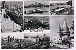 Hungary Postcard Budapest RPPC Multi View - £2.32 GBP