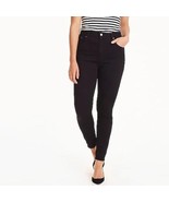 J Crew Curvy Toothpick Jean True Black Plus Size High Rise Jeans 37 NEW - $94.37 CAD