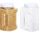 Two (2) Gerrii ~ 1 Gallon ~ Clear Plastic ~ Wide Mouth ~ Storage Containers - $29.92