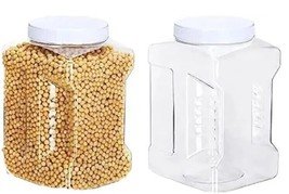 Two (2) Gerrii ~ 1 Gallon ~ Clear Plastic ~ Wide Mouth ~ Storage Containers - $29.92