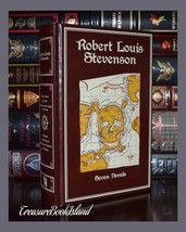 Robert Louis Stevenson 7 Novels Jekyll Treasure New Leather Bound Collectible  - £23.30 GBP