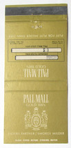 Pall Mall Gold 100&#39;s - Cigarette Tobacco Ad 30 Strike Matchbook Cover Matchcover - £1.39 GBP