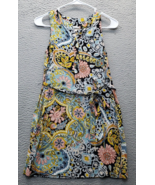 LOFT Outlet Tank Dress Women Petite 2XS Multi Floral Half Button Front T... - $437.67 MXN