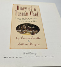 Cookbook Diary of a Tuscan Chef No Jacket First Edition First Printing - £6.05 GBP