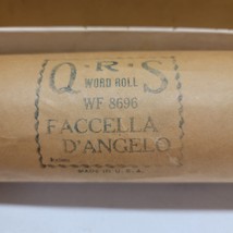 Vintage Piano Player Roll QRS ~ Faccella D’Angelo # WF8696 - £7.70 GBP