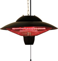 Black Indoor/Outdoor Ceiling-Mounted Electric Patio Heater From Ener-G. - £128.90 GBP