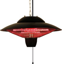 Black Indoor/Outdoor Ceiling-Mounted Electric Patio Heater From Ener-G. - £136.01 GBP