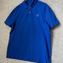 G Star Raw Mens Solid Blue Small Logo Polo Shirt Size XL - $30.99