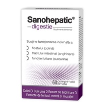 Sanohepatic Digestie, 60 tbs, For: Liver, Intestinal Tract, Biliary Func... - £11.73 GBP
