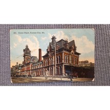 Kansas City, MO Union Depot Train Station R.R. Vintage Postcard - £3.11 GBP