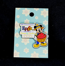 Disney 2003 Epcot Flower &amp; Garden Festival Mickey Holding Apples Pin #21613 - $14.20