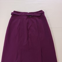 New York & Company Women's Purple Belt Stretch Skirt Size 4 image 6