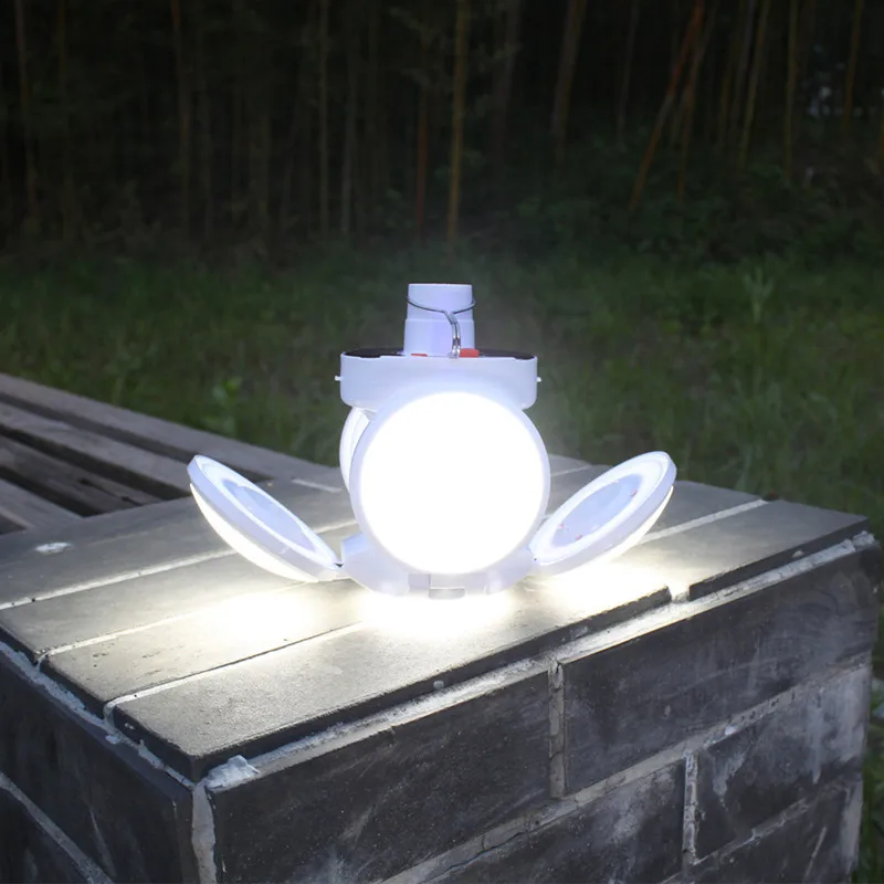 Outdoor Solar Camping Light Remote LED Torch USB Rechargeable Night Light Emerge - £79.74 GBP
