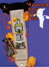 Cross Stitch Halloween Haunted House Bell Pull Witch Banner Grandparent Patterns - £8.85 GBP