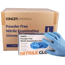 Kingfa Blue Nitrile Medical Gloves FDA Powder Latex Free Disposable 4 mi... - $65.33