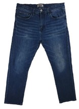Joseph Abboud Jeans Mens Measured 36x29.5 Slim Fit Straight Leg Blue Denim - $22.09