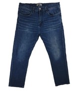 Joseph Abboud Jeans Mens Measured 36x29.5 Slim Fit Straight Leg Blue Denim - £17.38 GBP