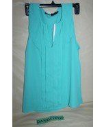 Fun 2 Fun Green Sleeveless Pleated Front Blouse Size Women&#39;s XS Stitch Fix - £23.65 GBP