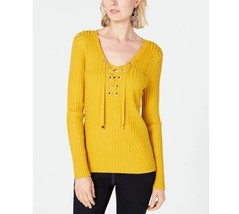 INC Womens Petite Small PS India Gold Ribbed Rhinestone Pullover Sweater... - $34.29