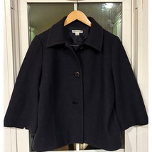 Gorgeous Pendleton Navy Blue wool Short Blazer Collared Blazer Jacket Sz... - $30.24