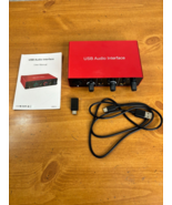 USB Audio Interface with Mic Preamplifier - Mixer Recorder w/ 48V Phanto... - £46.89 GBP