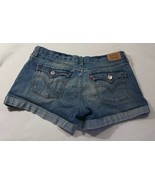 Levis Girlfriend Shorty Shorts Adjustable Waist Flap Pocket Girls 28x3 S... - $6.25