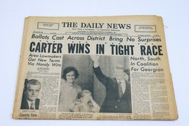 ORIGINAL Vintage Nov 3 1976 Jimmy Carter Elected PA Daily News Newspaper - £46.70 GBP