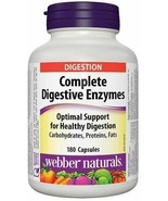 WEBBER naturals Complete Digestive Enzymes,150 caps Free Shipping Canada - £28.93 GBP