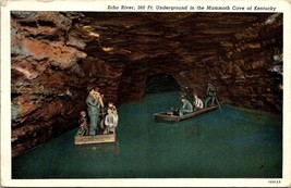 Vintage Postcard 1920&#39;s Echo River 360 Ft Underground in Mammoth Cave Kentucky - £5.38 GBP