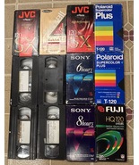 Mixed Lot of 12 VHS Tapes Sold As Blanks Has Footage Used - $49.12 CAD