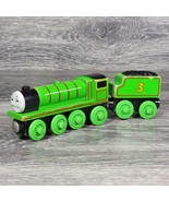 Thomas Friends Wooden Railway Henry &amp; Coal Tender Tank Car 2002 Vintage ... - £10.90 GBP