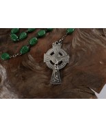 Vintage INRI Crucifix Catholic Jesus Christian Cross Pendant Rosary Neck... - £8.74 GBP