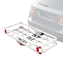 VEVOR Rust-proof Aluminum Hitch Cargo Carrier 49.4x22.4x7.1in 500lbs for... - $115.90