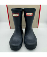 Hunter KIDS FIRST CLASSIC Navy Rain Boots Sz 9 Boys/10 Girls NEW IN BOX - $56.56 CAD