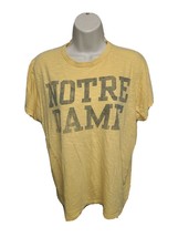 University of Notre Dame Womens Small Yellow TShirt - £11.83 GBP