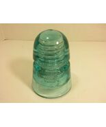 Antique BROOKFIELD S Glass Electrical Insulator (Aqua Blue, Made in USA) - $19.75