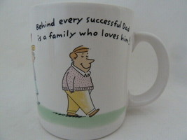 Behind Every Successful Dad Coffee Mug 10oz Vintage American Greetings Stoneware - £9.48 GBP