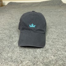 Peter Millar Mens Hat Strapback Black Blue Crown Cap Golf Dad Sport Logo... - $21.98