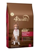 4health Grain Free Formulation Beef and Potato Formula Dry Dog Food - 4 lb - £19.73 GBP