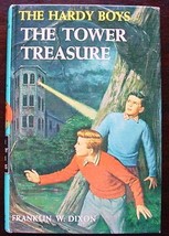 Hardy Boys The Tower Treasure Brown Multi Endpapers - £4.70 GBP